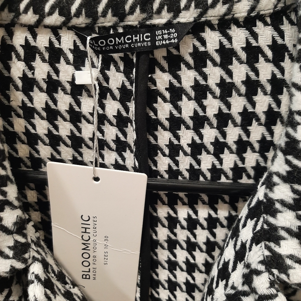 BloomChic houndstooth jacket top - Picture 7 of 7